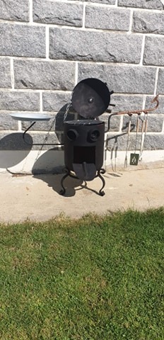 Mr chelou barbecue avec support à fourchette
